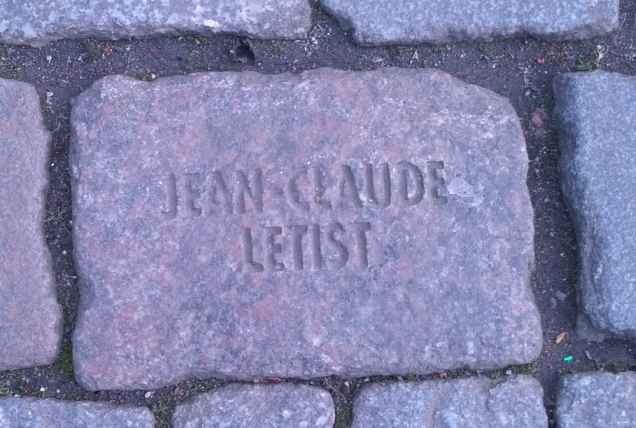 Stein für Jean Claude Letist, Namen und Steine - Mémoire nomade, Köln