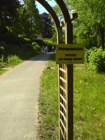 Anwohner-Ärger am Uferweg Griebnitzsee 2007