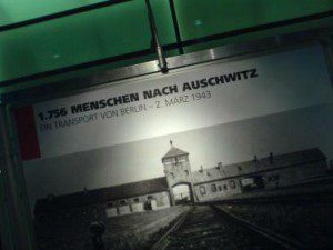 Reichsbahn Holocaust Ausstellungstafel