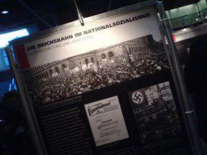 Reichsbahn Holocaust Ausstellungstafel