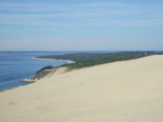 Dune du Pyla Pilat - Ausblick gen Osten