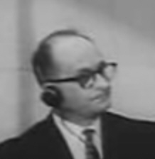 Eichmann-Prozess 1961: Adolf Eichmann während der Gerichtsverhandlung in Israel 1962
