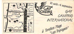 Gay Loisirs 1983 (Flyer)