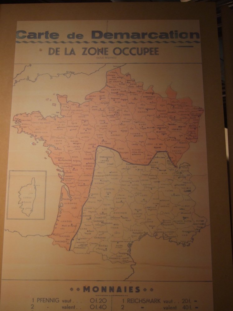 Demarkationslinie Frankreich Karte