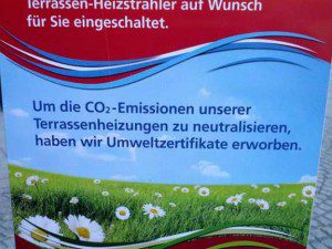 Umweltzertifikate für Terrassenheizstrahler ?