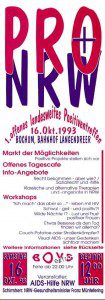 1. Landespositiventreffen NRW 1993 Flyer