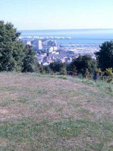 Botanischer Garten Le Havre , Blick auf Le Havre