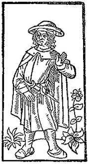 François Villon (Darstellung aus Grand Testament de Maistre François Villon, 1489)