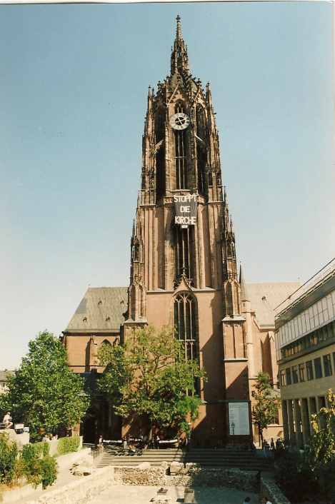 ACT UP Protest Dom Frankfurt am Main, 1. September 1991