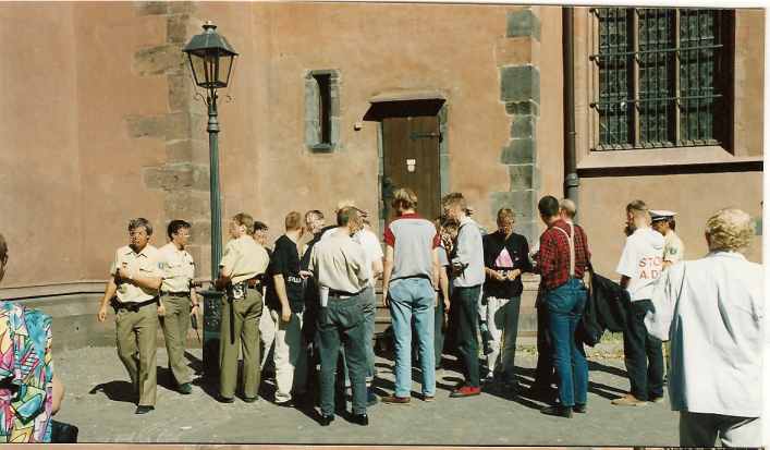 ACT UP Protest Dom zu Frankfurt am Main, 1. September 1991