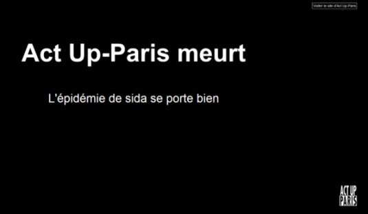 ACT UP Paris vor dem Aus? (Screenshot actupparis.org 25.2.14)
