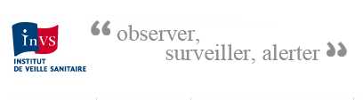zuständig auch für die Überwachung von HIV in Frankreich : das INVS mit dem Motto 'beobachten, überwachen, alarmieren' (Screenshot INVS-Seite)