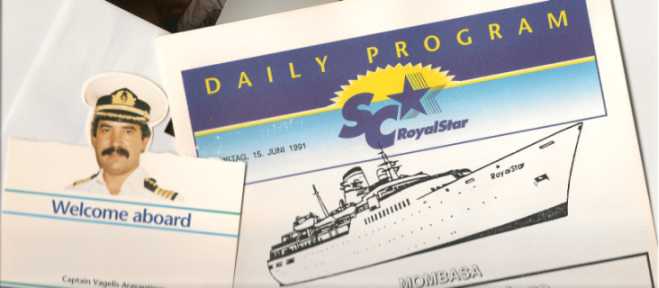 MS Royal Star : Daily Program / Kapitän Vagelis Aravantinos