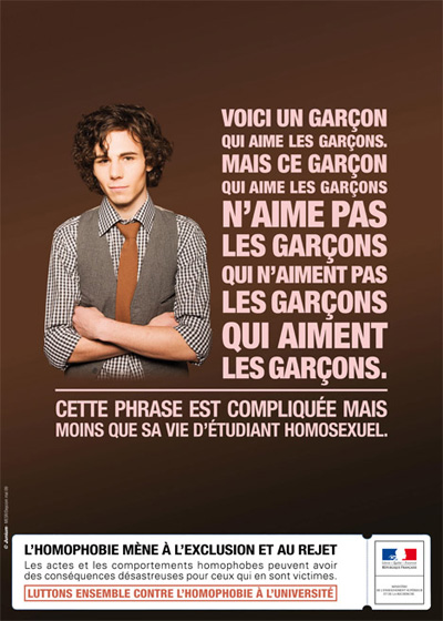  Frankreich: Kampagne gegen Homophobie an Hochschulen ((c) Ministre de l’Enseignement supérieur et de la Recherche)
