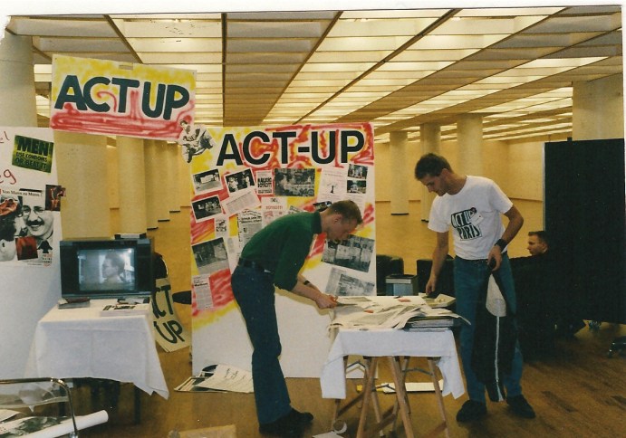 ACT UP beim 3. Deutschen Aids-Kongress 1990 in Hamburg © Foto U.K. Bäcker