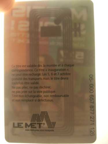 METTIS leMet Ticket RFID