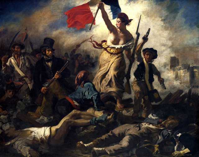 Eugène Delacroix 1830: La liberté guidant le peuple (Die Freiheit führt das Volk)
