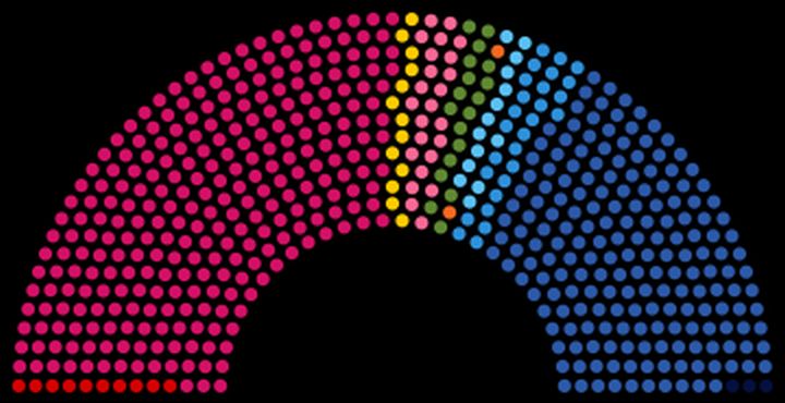 Sitzverteilung nach der Parlamentswahl Frankreich 2012 (Grafik üpixeltoo, Lizenz cc-by-sa 3.0)