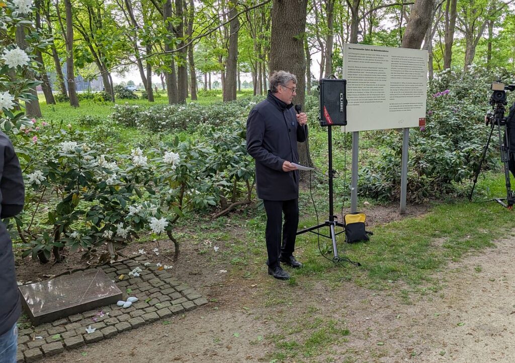 Gedenkveranstaltung homosexuelle NS-Opfer - KZ-Gedenkstätte Neuengamme 4. Mai 2025 - Ansprache Oliver von Wrochem, Leiter der KZ-Gedenkstätte Neuengamme