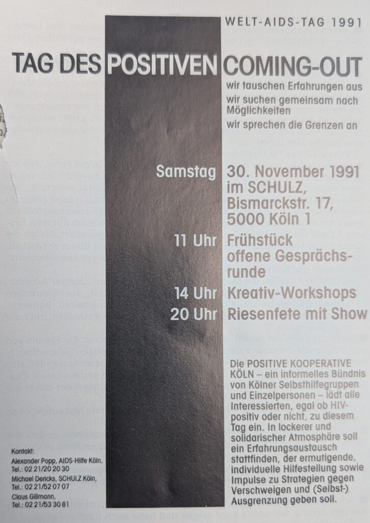 Tag des positiven Coming-out (Köln 1991)